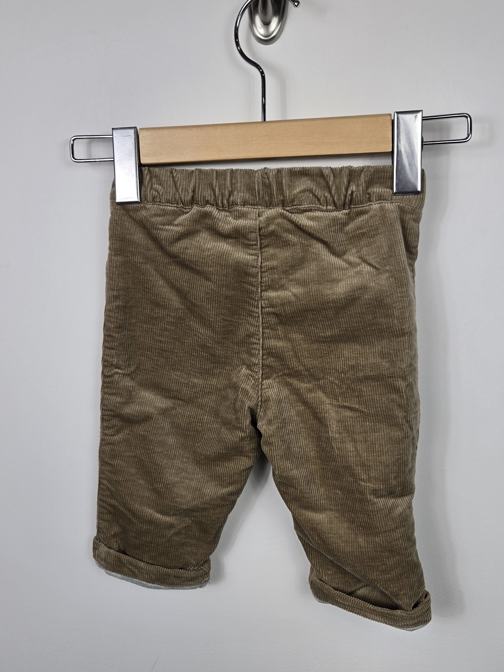 Rise Little Earthling Baby Corduroy Pants 6-9 Month Brown Lined Cottagecore Farm - Picture 6 of 6